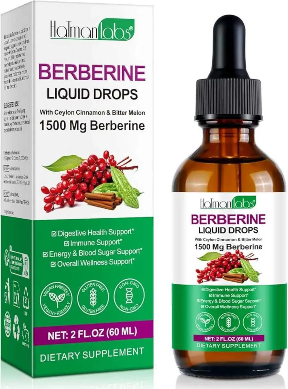 Berberine Liquid Drops With Ceylon Cinnamon