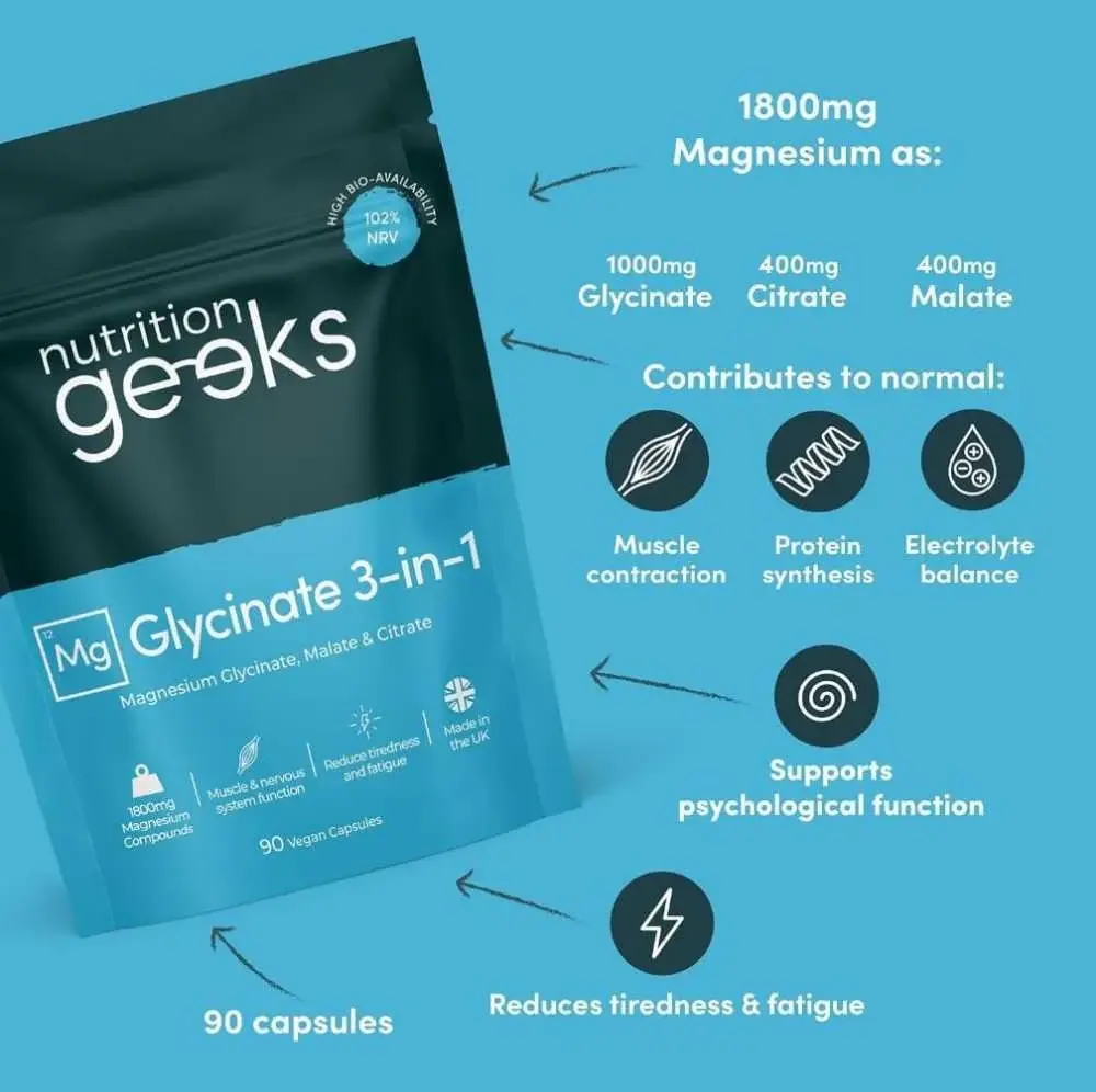 Magnesium Glycinate 3-in-1 Complex 1800mg