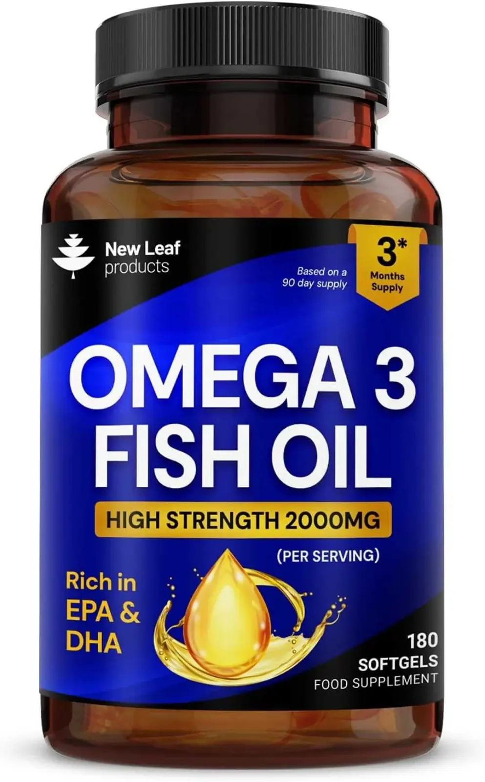 Omega-3 Fish Oil 2000mg With Vitamin E
