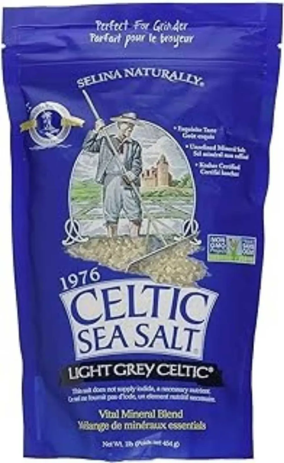 Selina Naturally Celtic Sea Salt, Light Grey