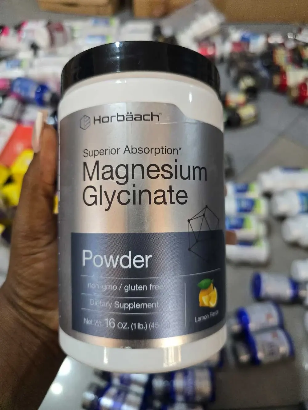 Magnesium Glycinate Powder, Lemon