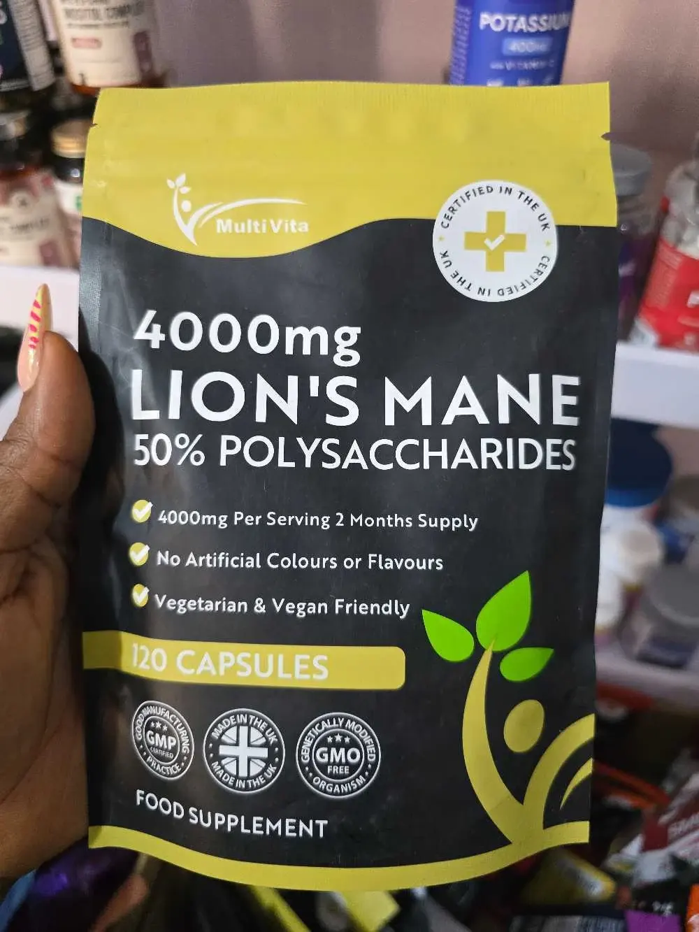Lions Mane Mushroom Extract 4000mg