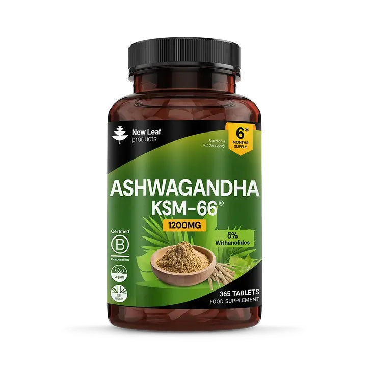 Ashwagandha Tablets — High Strength 2000mg Root — Men & Women — 365