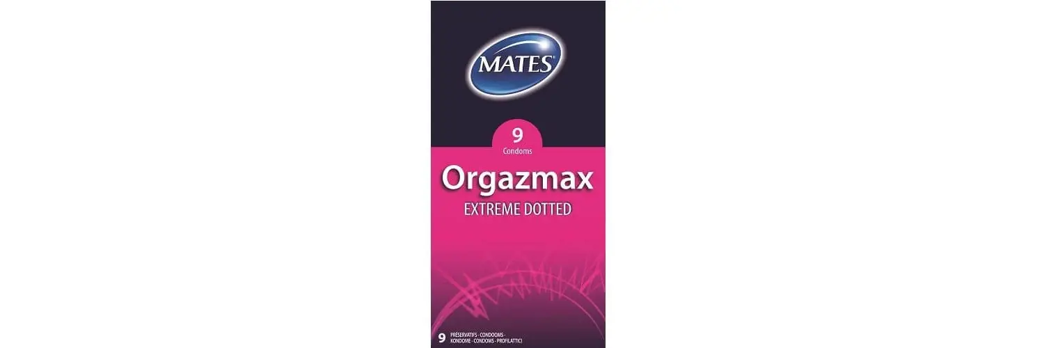 Orgazmax Extreme Dotted Condoms x 9 Pack