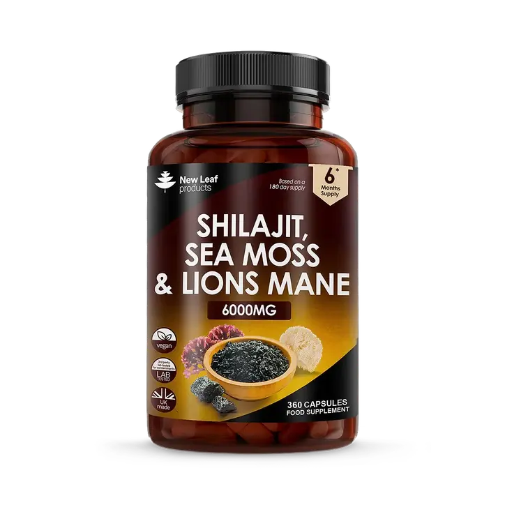 Shilajit Complex — Himalayan Shilajit with Ashwagandha & Lions Mane — 2000mg — 120 Capsules — 60% Fulvic Acid