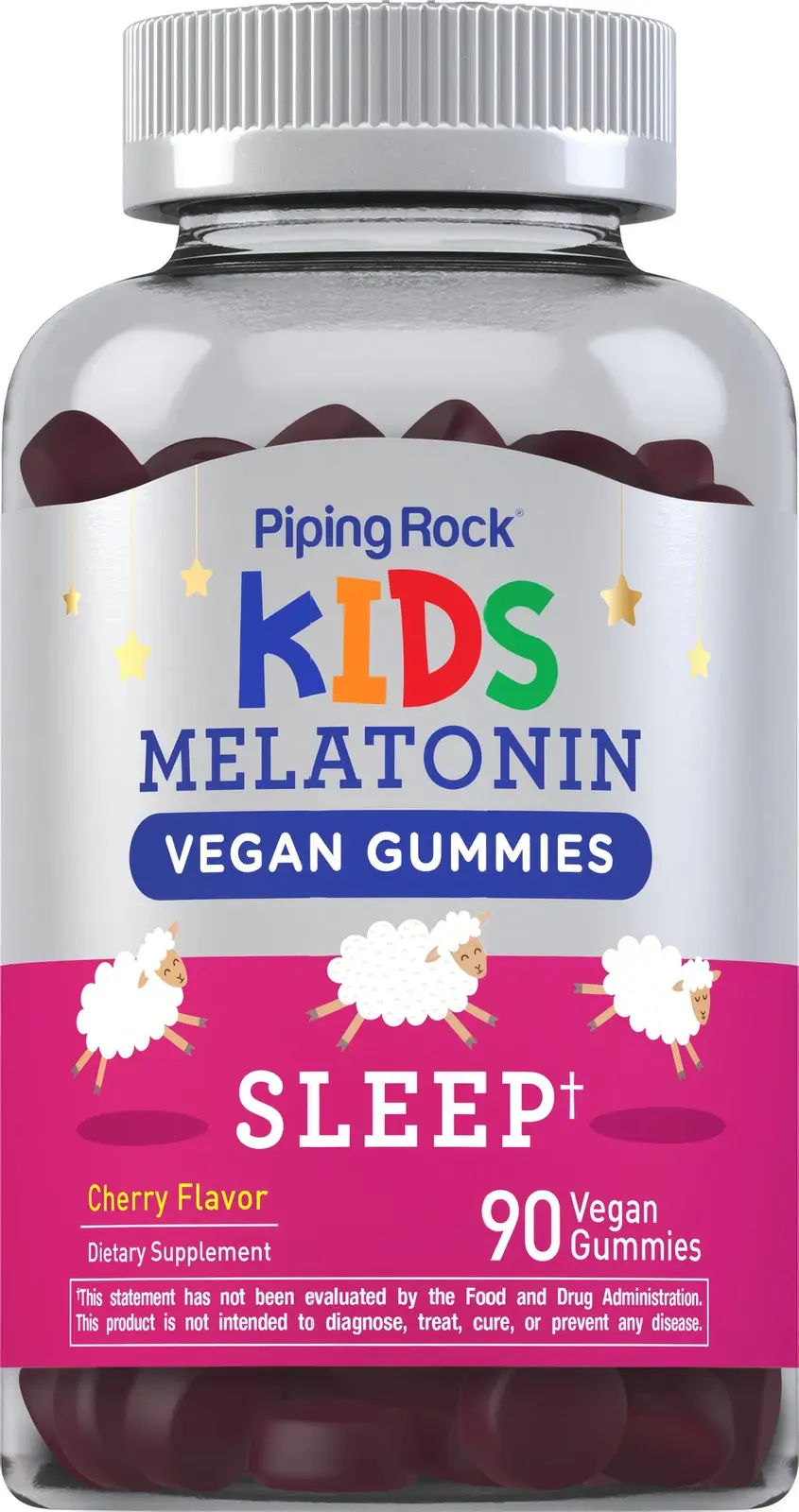 Kids Sleep Melatonin Gummies (Cherry), 90 Vegan Gummies
